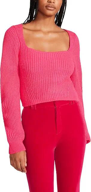 Steve Madden Kia Sweater (Pink Glo) Women's Clothing Cover