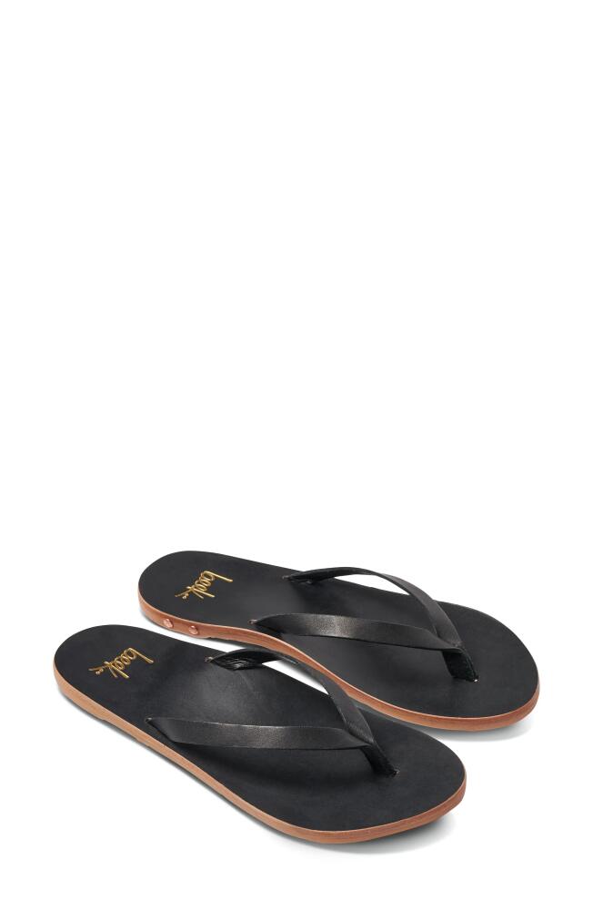 Beek Seabird Flip Flop in Black/black Cover