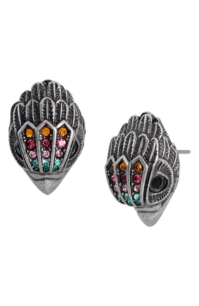 Kurt Geiger London Eagle Head Stud Earrings in Multi Cover