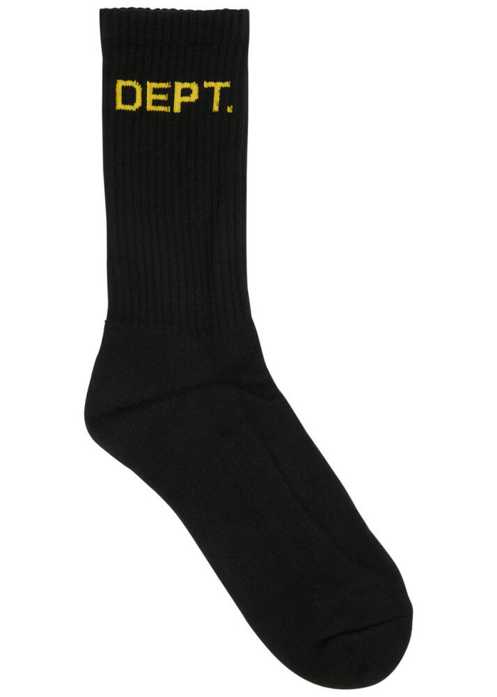 Gallery Dept. Logo-intarsia Cotton-blend Socks - Black Cover