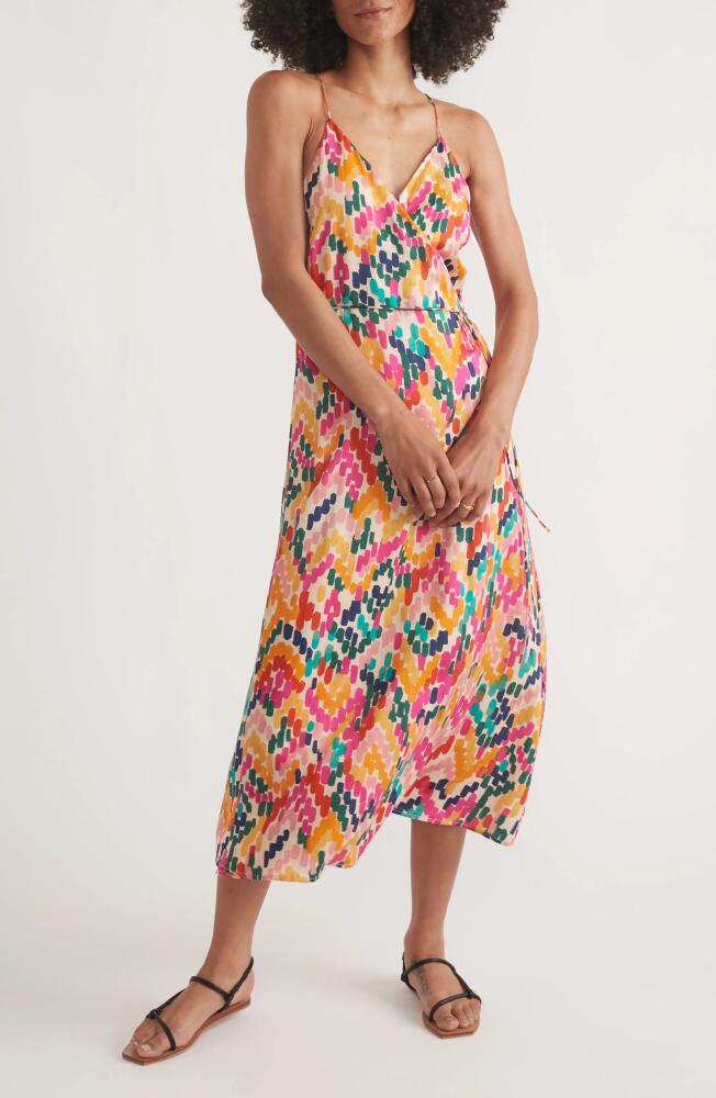 Marine Layer Maxi Wrap Dress in Multi Cover