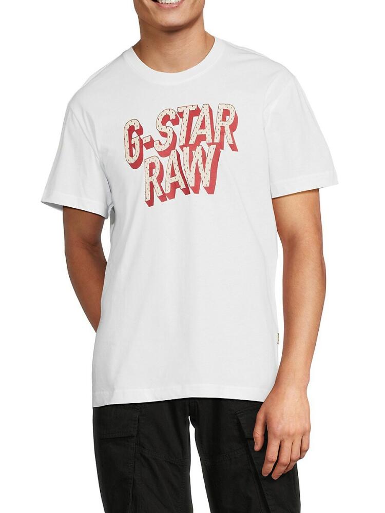 G-Star RAW Men's Graphic Tee - White Cover