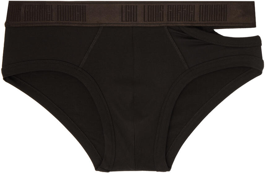 LGN Louis Gabriel Nouchi Brown Cutout Briefs Cover