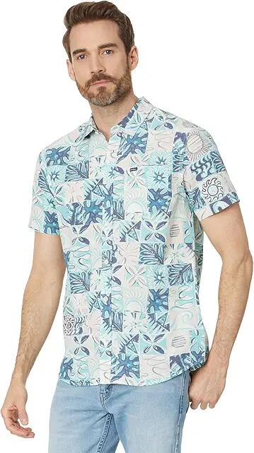 O'Neill Oasis Eco Modern Short Sleeve Woven (Light Rose) Men's Clothing Cover