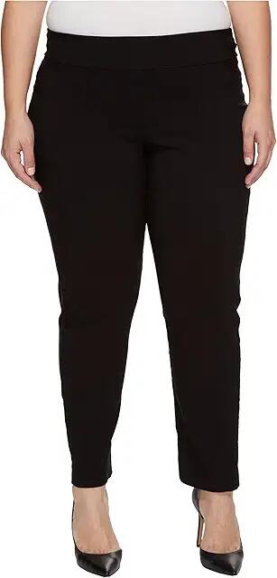 Krazy Larry Plus Size Pull-On Ankle Pants (Black) Women's Dress Pants Cover