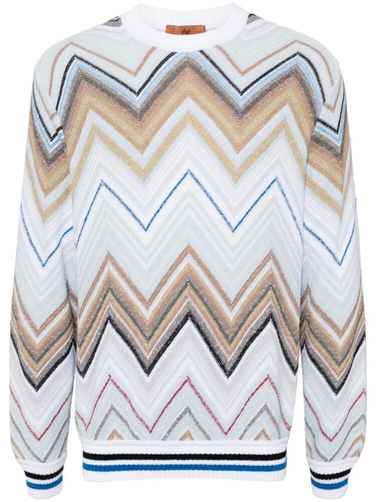 Missoni chevron-knit jumper - White Cover