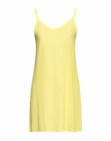 Mr Massimo Rebecchi Woman Mini dress Yellow Polyester Cover