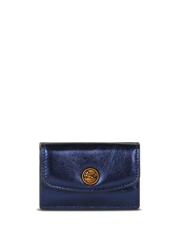 ETRO laminated leather coin purse - Blue Cover