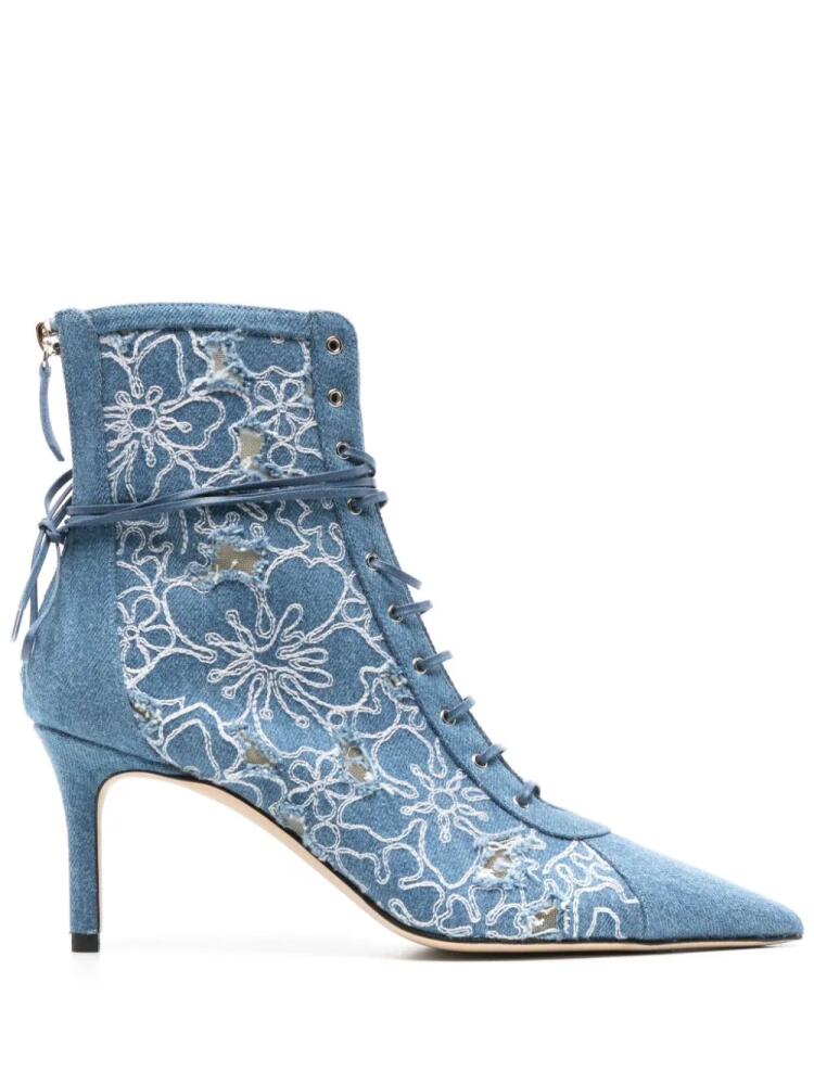 Arteana Torino 75mm denim boots - Blue Cover