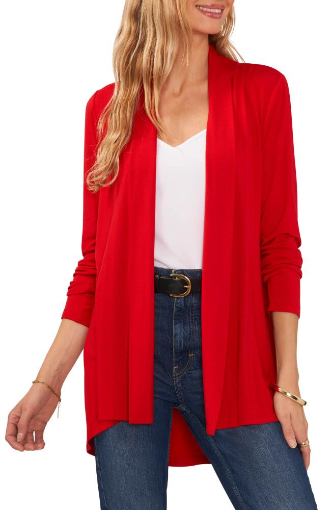 Vince Camuto Open Front Cardigan in Ultra Red Cover