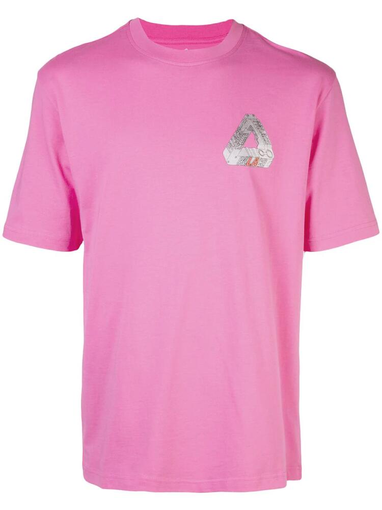 Palace Terminator logo-print T-shirt - Pink Cover