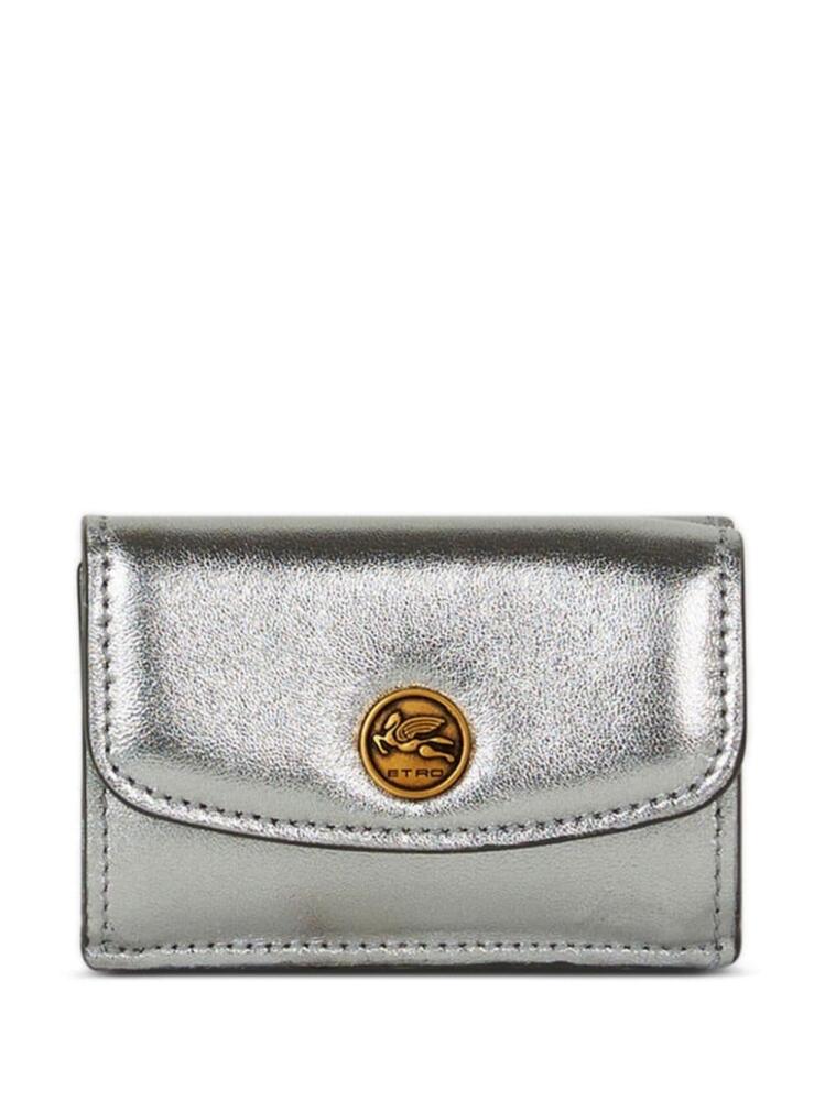 ETRO laminated leather coin purse - Silver Cover