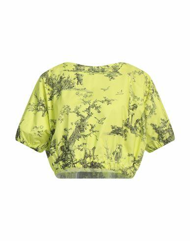 Philosophy Di Lorenzo Serafini Woman T-shirt Acid green Cotton Cover