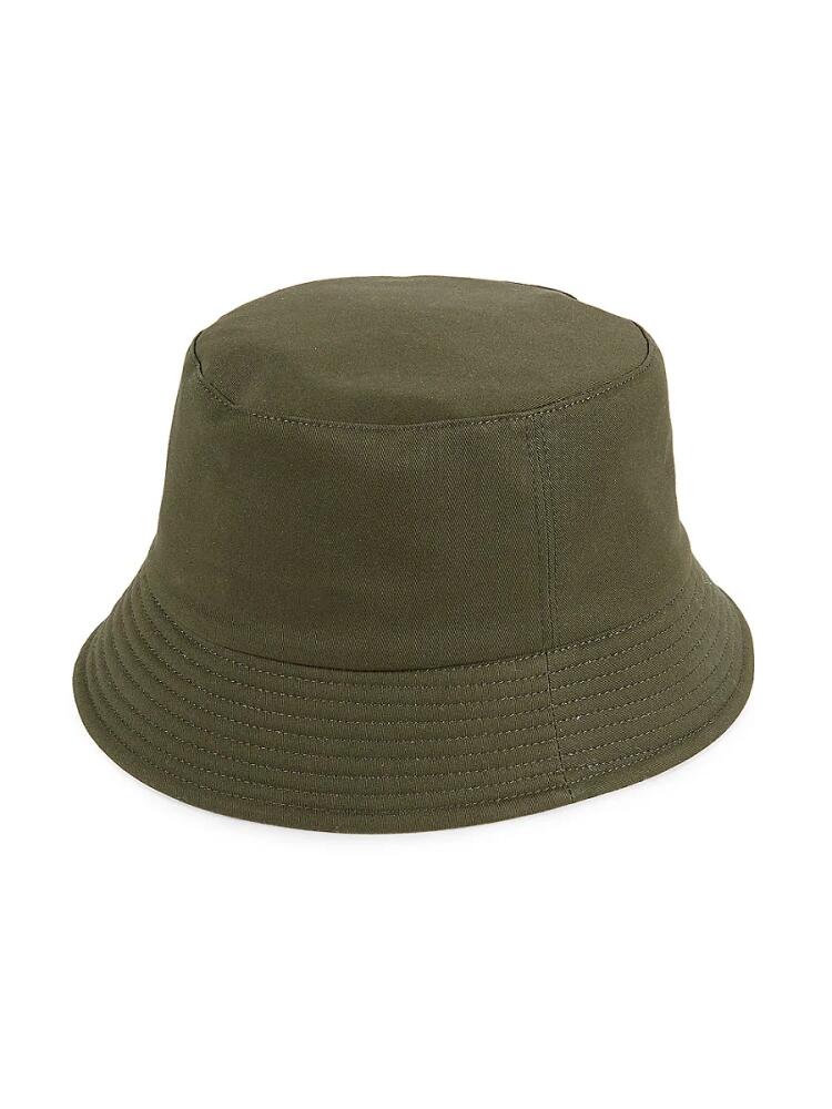 Saks Fifth Avenue Made in Italy Men's Cotton Bucket Hat - Olive Cover