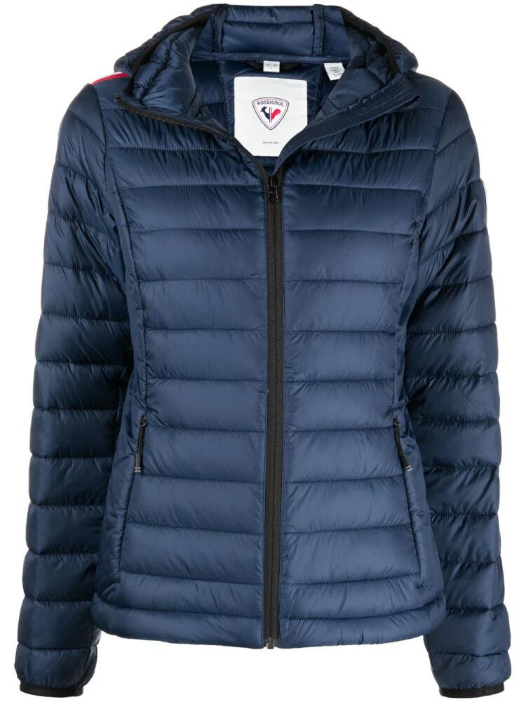 Rossignol lightweight hooded puffer jacket - Blue Cover