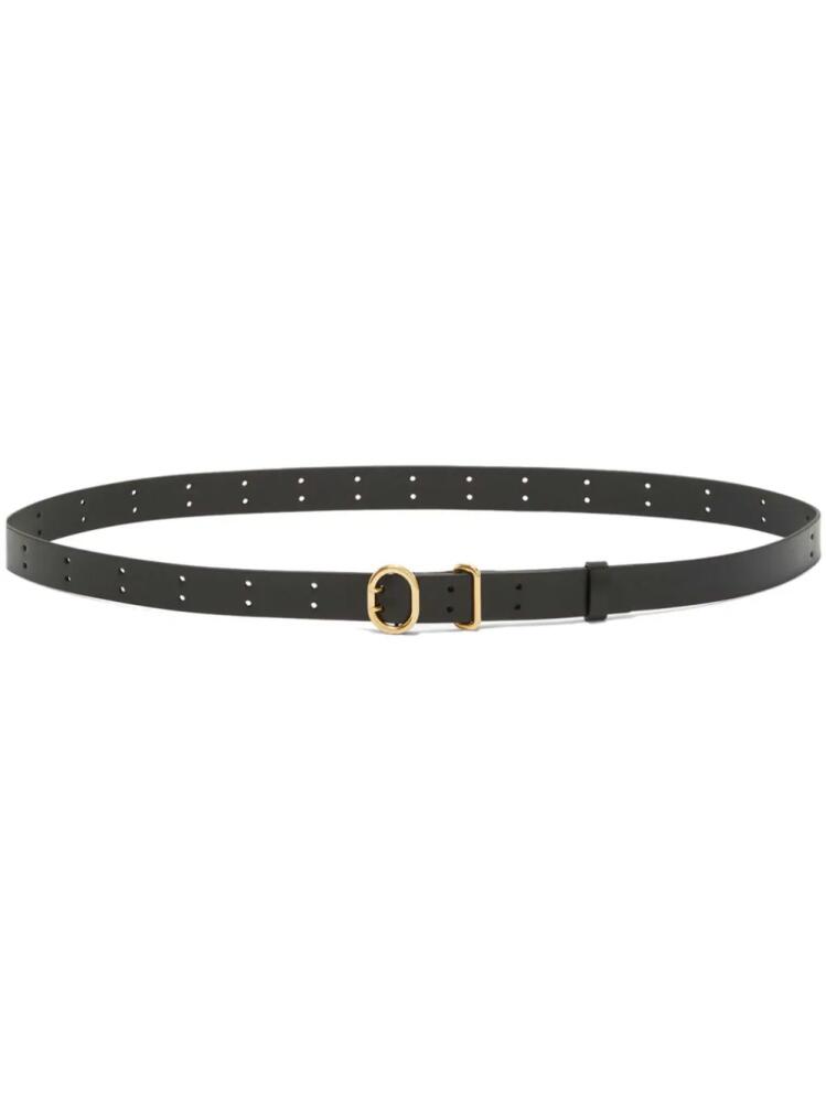 Jil Sander Cannolo leather belt - Black Cover