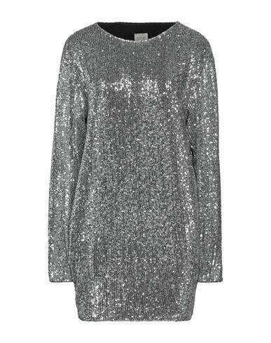 5rue Woman Mini dress Silver Polyester Cover