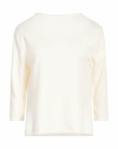 Marella Woman Sweater Cream Wool, Cashmere Cover