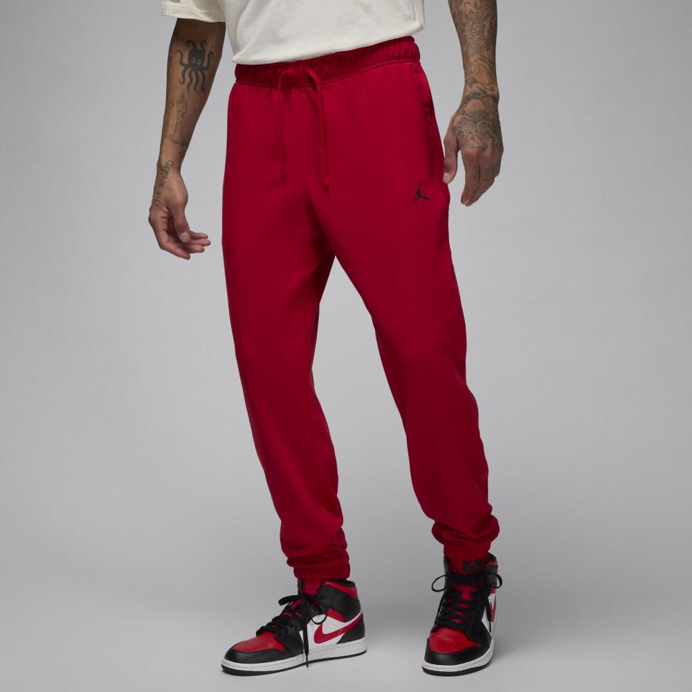 Men's Jordan Sport Crossover Dri-FIT Fleece Pants in Red Cover