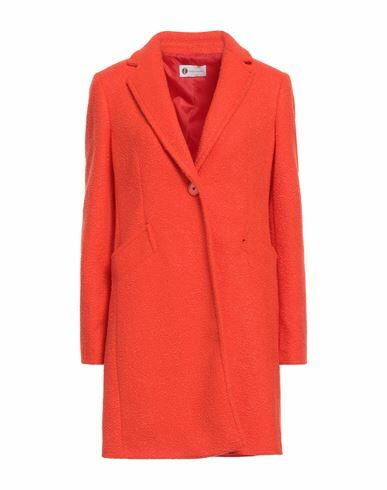 Diana Gallesi Woman Coat Orange Polyester Cover