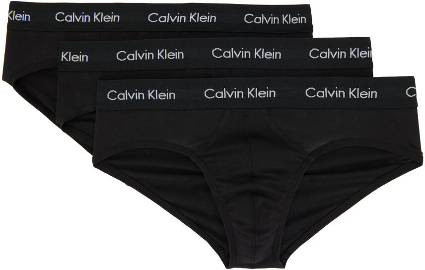 Calvin Klein Underwear Three-Pack Black Briefs Cover