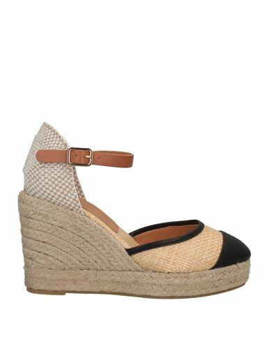 Kanna Woman Espadrilles Sand Leather, Textile fibers Cover