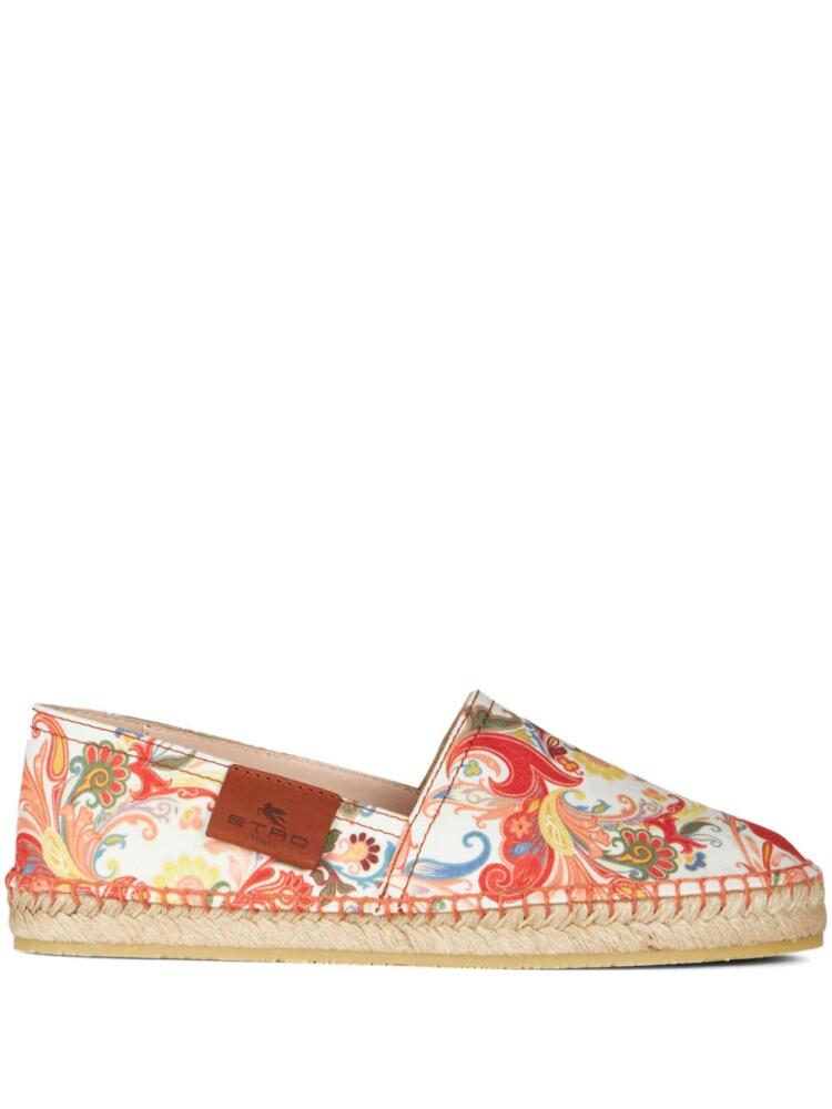 ETRO paisley-print slip-on espadrilles - White Cover