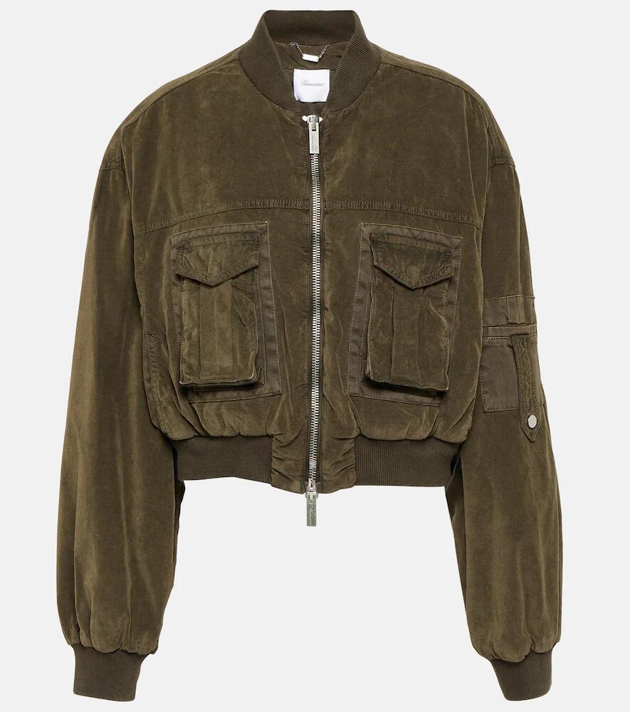 Blumarine Velvet bomber jacket Cover