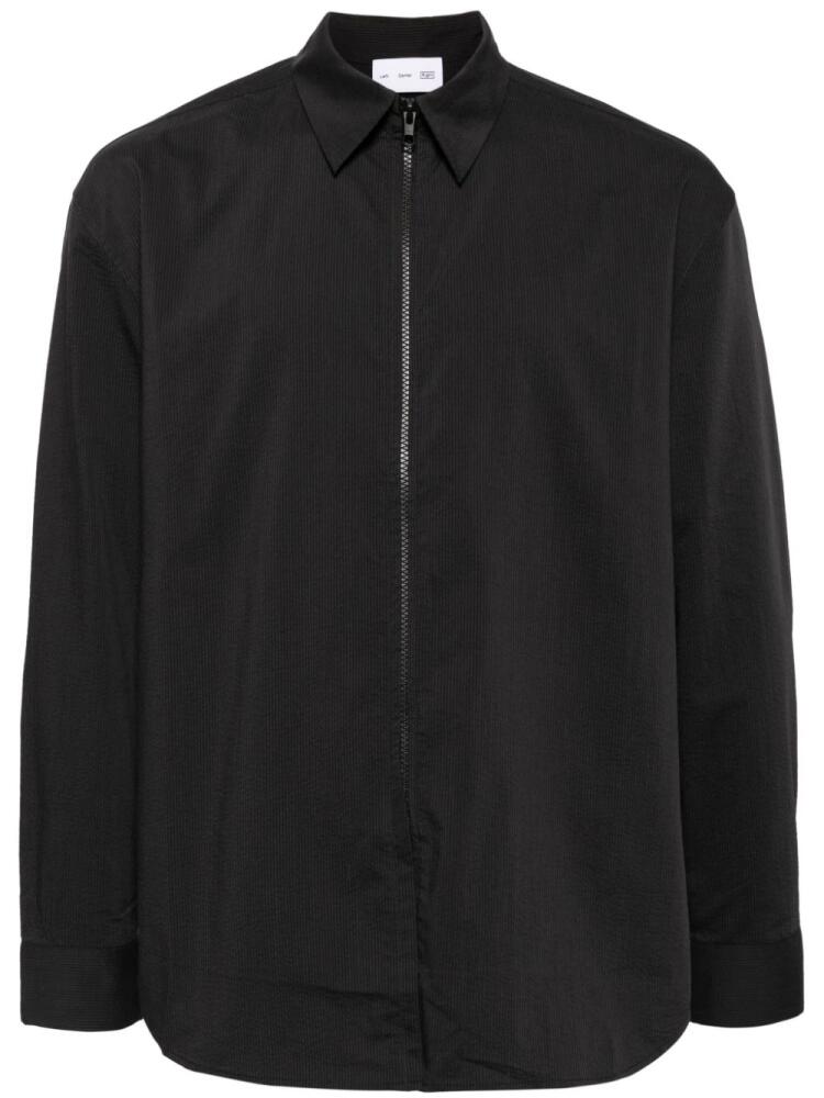 Post Archive Faction zip fastening crepe shirt - Black Cover