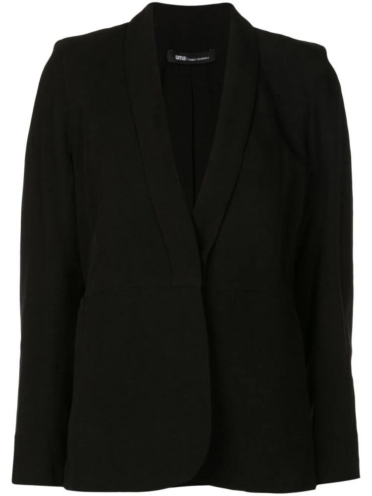 Uma | Raquel Davidowicz single-breasted blazer - Black Cover