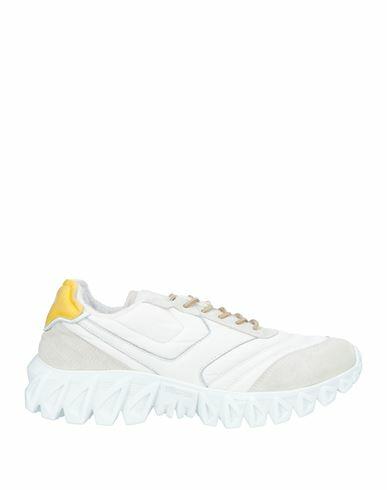 Pantofola D'oro Man Sneakers Off white Soft Leather, Textile fibers Cover