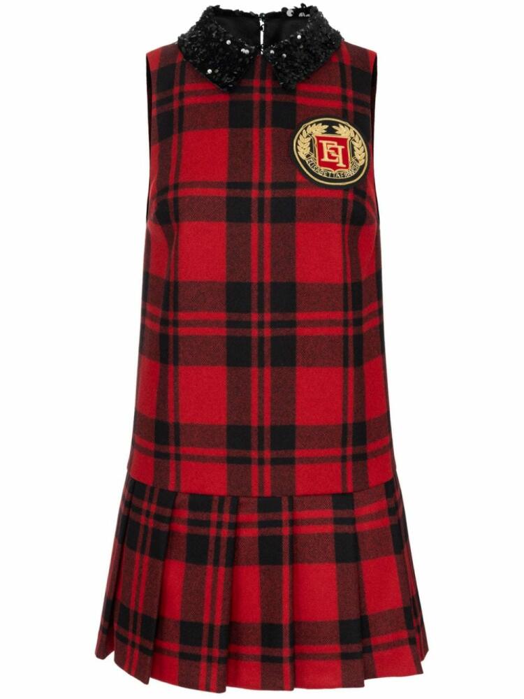 Elisabetta Franchi Tartan-check dress - Red Cover