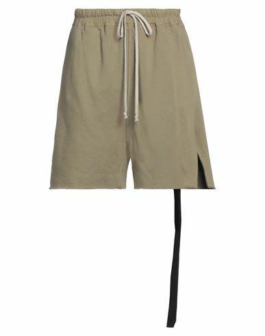 Drkshdw By Rick Owens Man Shorts & Bermuda Shorts Military green Cotton, Elastane Cover