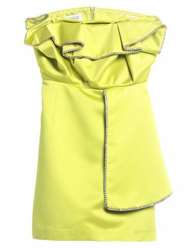 Cinqrue Woman Mini dress Acid green Polyester Cover