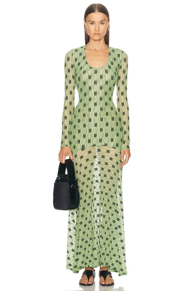 SIEDRES Jolli Long Dress in Green Cover