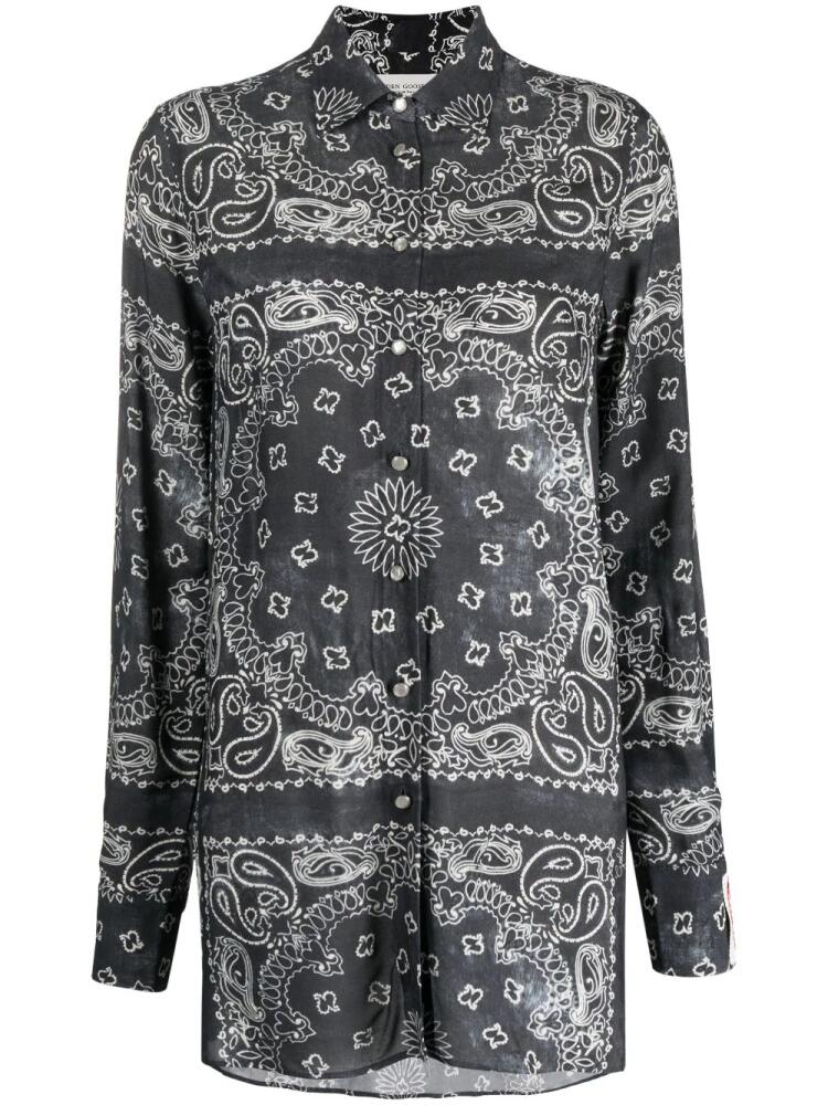 Golden Goose bandana-print shirt - Grey Cover