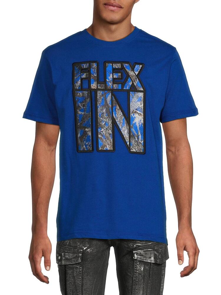 FWRD DENIM Men's Dawn To Dusk Graphic Tee - Royal Blue Cover