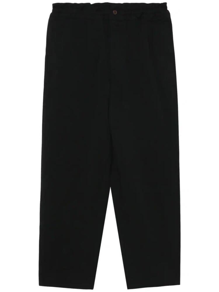 Black Comme Des Garçons button-fastening straight trousers Cover