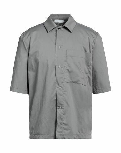 Kiefermann Man Shirt Grey Cotton, Polyester, Elastane Cover