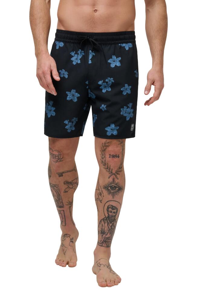 TravisMathew Pineapple Time Swim Trunks in Black Cover