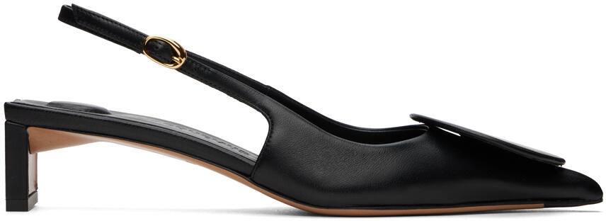 JACQUEMUS Black Les Classiques 'Les slingbacks Duelo basses' Heels Cover