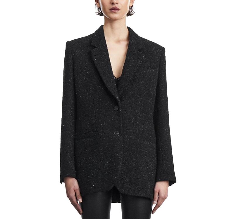 The Kooples Shiny Tweed Blazer Cover