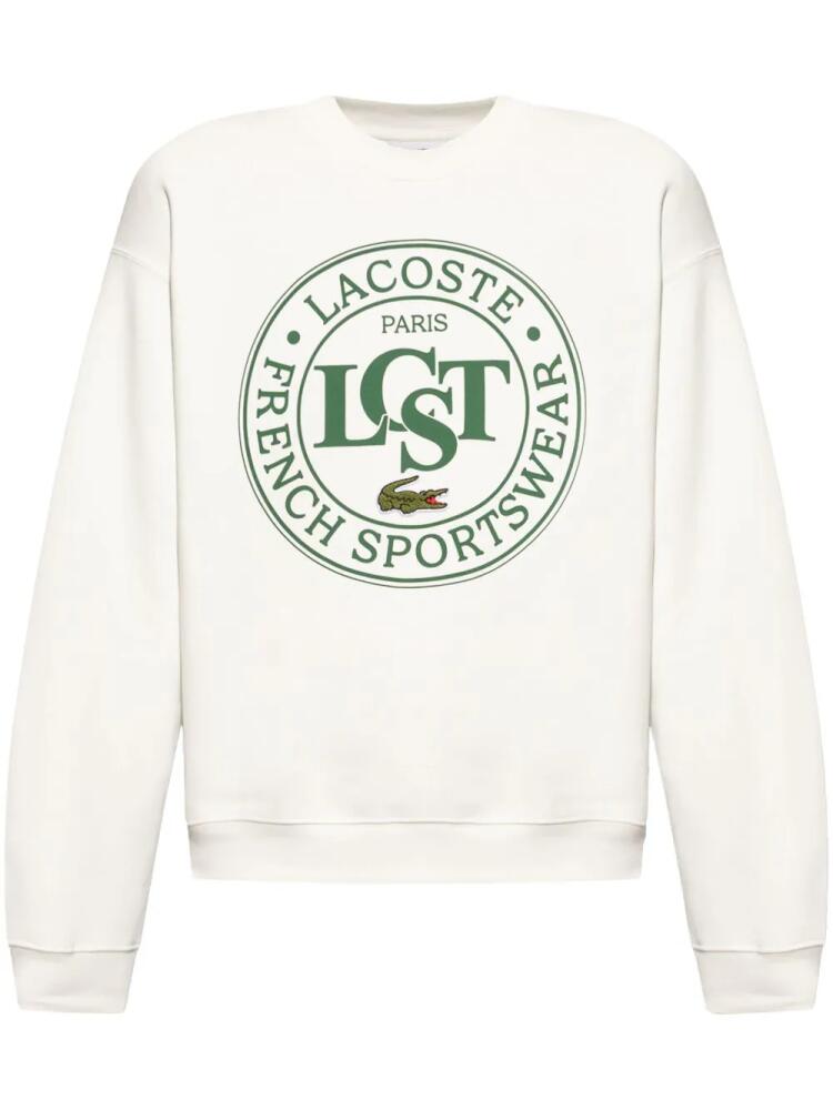 Lacoste logo-print sweatshirt - White Cover