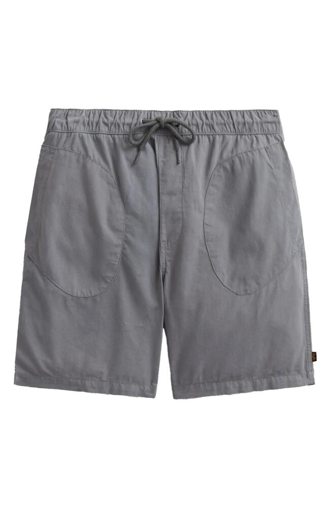 Alpha Industries Deck Drawstring Shorts in Aircraft Gray Cover