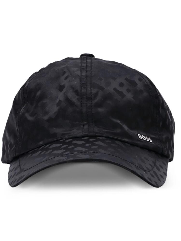 BOSS Zed-M logo-plaque cap - Black Cover