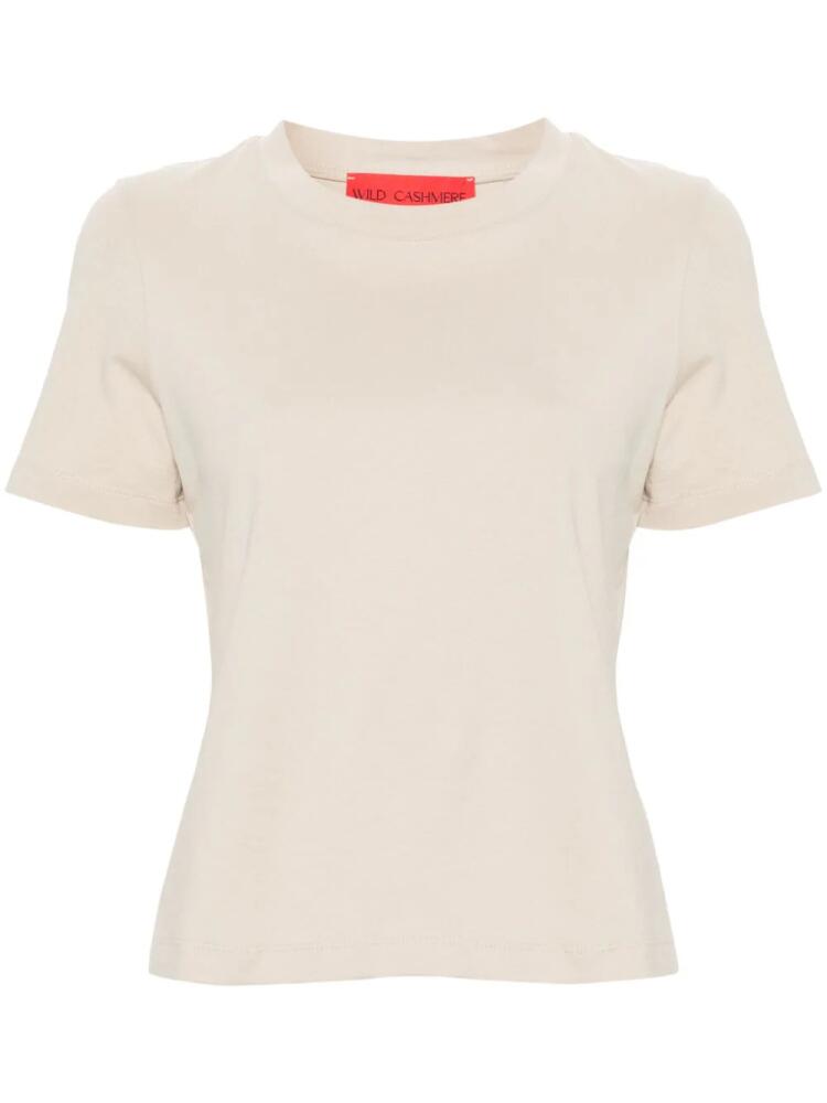 Wild Cashmere Emily jersey T-shirt - Neutrals Cover