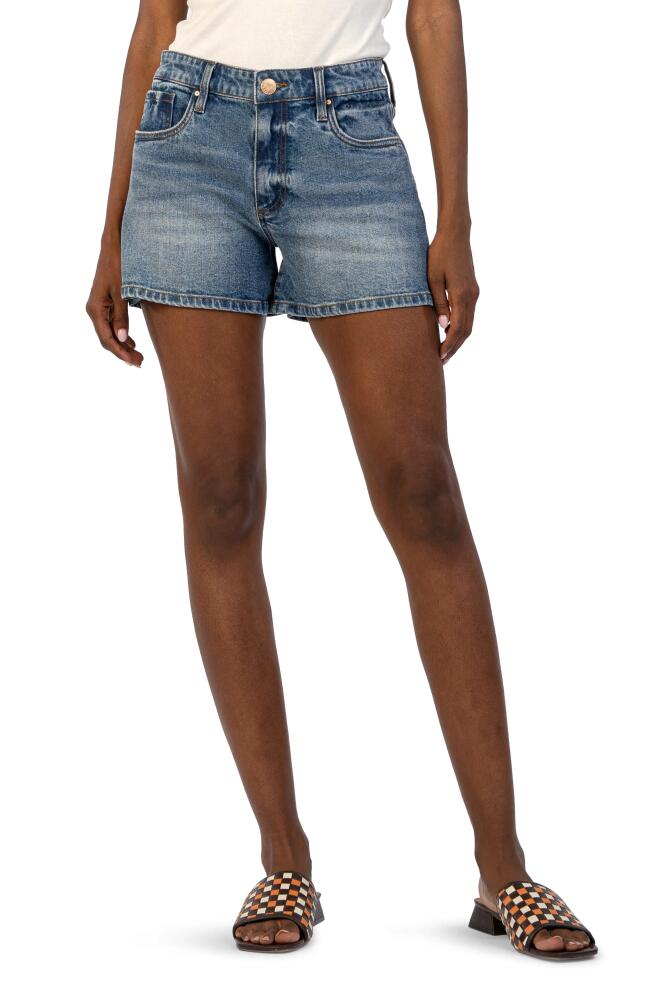 KUT from the Kloth Jane High Waist Denim Shorts in Distinguished Cover