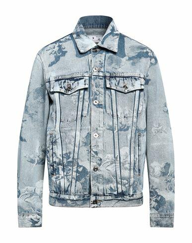 Off-white Man Denim outerwear Blue Cotton Cover