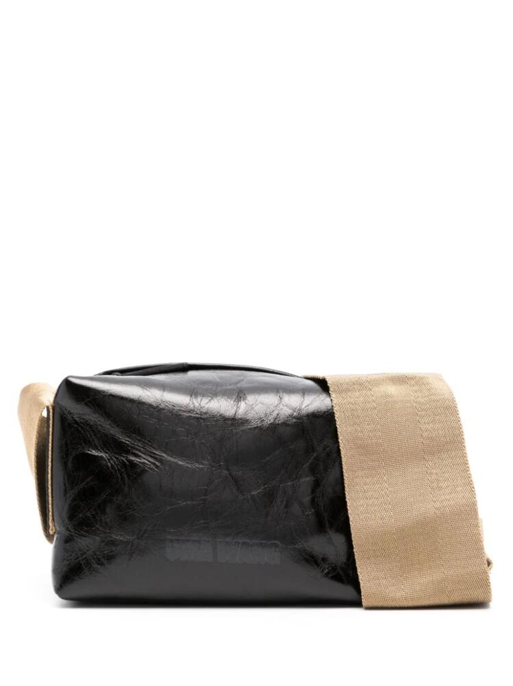 Uma Wang structured cross-body leather bag - Black Cover