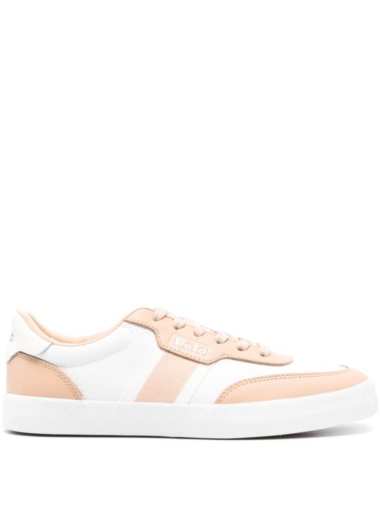 Polo Ralph Lauren Court logo-debossed sneakers - Neutrals Cover